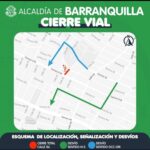 Alcaldía anuncia cierres viales en el norte por obras civiles en distintos sectores